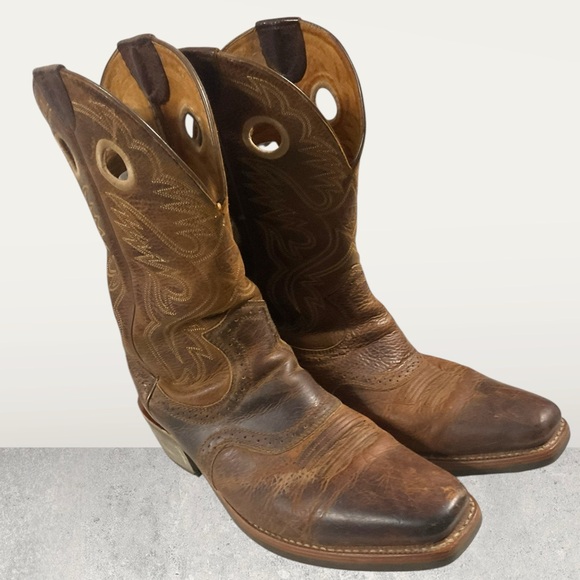 Ariat 100002227(34824) Men’s Heritage Roughstock Leather Cowboy Boots Size 12D main image 6